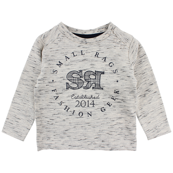 Felix mel&iacute;rovan&eacute; kr&eacute;movo-tmavomodr&eacute; tričko | Small Rags